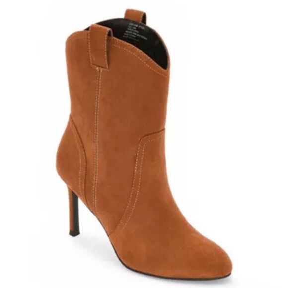 Worthington Women's Brown Size 11M Suede Ankle Boots - Picture 1 of 9